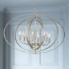 Possini Euro Design Tiller Champagne Satin Silver Pendant Chandelier 31 1/2" Wide Modern Open Orb Frame 8-Light Fixture For Dining Room Kitchen Island -Possini Euro Design GUEST a8a2bf24 9121 401f 8fe8 e1b0b4ef7cc2