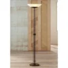 Possini Euro Design Modern Torchiere Floor Lamp 72" Tall Dark Bronze Frosted Glass Shade For Living Room Bedroom Office House -Possini Euro Design GUEST a8dc78cc 6e18 4ccc a615 0363422695d1