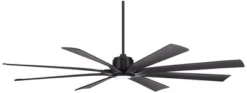 80" Possini Euro Design Defender Modern Indoor Outdoor Ceiling Fan With Dimmable LED Light Remote Control Matte Black Damp Rated For Patio Exterior 15 80" Possini Euro Design Defender Modern Indoor Outdoor Ceiling Fan With Dimmable LED Light Remote Control Matte Black Damp Rated For Patio Exterior -Possini Euro Design GUEST a962bd1a 7481 48e3 85f1 2d71a4437ed2