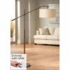 Possini Euro Design Modern Floor Lamp With USB Port 62 1/2" Tall Oil Rubbed Bronze Boom Arm Brown Drum Shade For Living Room House -Possini Euro Design GUEST aaf030f1 8c32 4ea0 b739 562ebbb8d854
