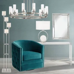 Possini Euro Design Athena Modern Floor Lamp 72" Tall Brushed Nickel 4 Light Tree Clear Outer Opal Inner Double Glass Shade For Living Room Bedroom 17 Possini Euro Design Athena Modern Floor Lamp 72" Tall Brushed Nickel 4 Light Tree Clear Outer Opal Inner Double Glass Shade For Living Room Bedroom -Possini Euro Design GUEST ac0a6ad2 0b11 4658 8bae 6025b179c160