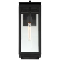 Possini Euro Design Atkins 21 1/4" High Modern Outdoor Wall Light Fixture Mount Porch House Weatherproof Matte Black Die Cast Metal Clear Glass Shade 17 Possini Euro Design Atkins 21 1/4" High Modern Outdoor Wall Light Fixture Mount Porch House Weatherproof Matte Black Die Cast Metal Clear Glass Shade -Possini Euro Design GUEST ad20b151 aa14 445f 86ba d1c11662e94a
