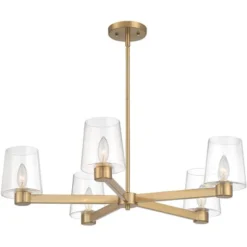 Possini Euro Design Satiny Gold Pendant Chandelier 27 1/4" Wide Modern Clear Glass Shades 5-Light Fixture For Dining Room House 13 Possini Euro Design Satiny Gold Pendant Chandelier 27 1/4" Wide Modern Clear Glass Shades 5-Light Fixture For Dining Room House -Possini Euro Design GUEST added775 1e3d 4c85 8c5f bc80d2ee6420