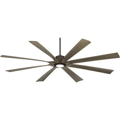 80" Possini Euro Design Defender Modern Indoor Outdoor Ceiling Fan With Dimmable LED Light Remote Oil Rubbed Bronze Oak Damp Rated For Patio Exterior 7 80" Possini Euro Design Defender Modern Indoor Outdoor Ceiling Fan With Dimmable LED Light Remote Oil Rubbed Bronze Oak Damp Rated For Patio Exterior - Image 5