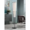 Possini Euro Design Flute Modern Torchiere Floor Lamp 64" Tall Satin Black Brushed Nickel White Linen Shade For Living Room Bedroom Office House Home 1 Possini Euro Design Flute Modern Torchiere Floor Lamp 64" Tall Satin Black Brushed Nickel White Linen Shade For Living Room Bedroom Office House Home -Possini Euro Design GUEST adfe9dd2 637a 42fe 9c43 05812e1fb51f