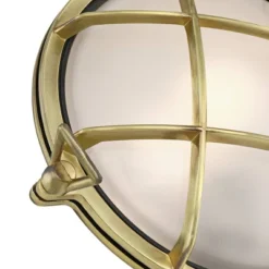 Possini Euro Design Possini Euro Anjali 10" High Brass Bulkhead Wall Sconce 12 Possini Euro Design Possini Euro Anjali 10" High Brass Bulkhead Wall Sconce -Possini Euro Design GUEST ae23d9e1 cf9a 4c3e bc1b 1cab5d339096 1