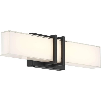 Possini Euro Design Possini Euro Exeter 17" Wide Black LED Bathroom Vanity Light 10 Possini Euro Design Possini Euro Exeter 17" Wide Black LED Bathroom Vanity Light - Image 8