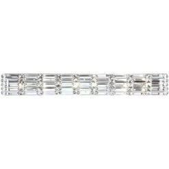 Possini Euro Design Vivienne Modern Wall Light Chrome Hardwire 35" Light Bar Fixture Clear Crystal For Bedroom Bathroom Vanity Reading Living Room -Possini Euro Design GUEST aed8fd2d 3a08 4d36 9a2e db934a0f0139