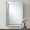 Possini Euro Design Rectangular Vanity Decorative Wall Mirror Modern Beveled Edge Clear Mirrored Tiles Frame 27" Wide For Bathroom Bedroom Living Room -Possini Euro Design GUEST aee0f239 dc2f 454f 98d0 0325ba8344fe