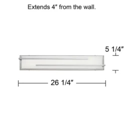 Possini Euro Design Jada Modern Wall Light Chrome Hardwire 26 1/4" Light Bar LED Fixture White Glass For Bedroom Bathroom Vanity Reading Living Room 16 Possini Euro Design Jada Modern Wall Light Chrome Hardwire 26 1/4" Light Bar LED Fixture White Glass For Bedroom Bathroom Vanity Reading Living Room -Possini Euro Design GUEST af4d5e8d e982 4217 8636 4997ba7d319c