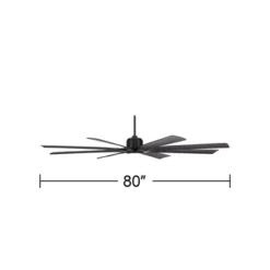 80" Possini Euro Design Defender Modern Indoor Outdoor Ceiling Fan With Dimmable LED Light Remote Control Matte Black Damp Rated For Patio Exterior 13 80" Possini Euro Design Defender Modern Indoor Outdoor Ceiling Fan With Dimmable LED Light Remote Control Matte Black Damp Rated For Patio Exterior -Possini Euro Design GUEST b206d715 2a50 42eb 9f3b e5a55b2a5f89