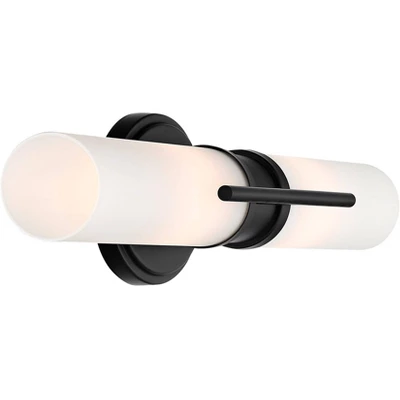 Possini Euro Design Abron Industrial Modern Wall Light Black Hardwire 24" Light Bar LED Fixture Frosted Glass For Bedroom Bathroom Vanity Living Room 9 Possini Euro Design Abron Industrial Modern Wall Light Black Hardwire 24" Light Bar LED Fixture Frosted Glass For Bedroom Bathroom Vanity Living Room - Image 7