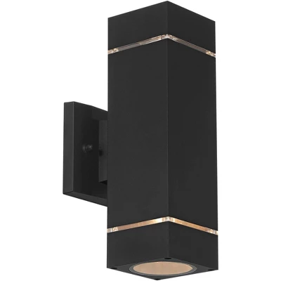 Possini Euro Design Skyridge 11 3/4" High Mid Century Modern Outdoor Wall Light Fixture Mount Porch House Exterior Up-Down LED Bulb Black Aluminum 7 Possini Euro Design Skyridge 11 3/4" High Mid Century Modern Outdoor Wall Light Fixture Mount Porch House Exterior Up-Down LED Bulb Black Aluminum - Image 5