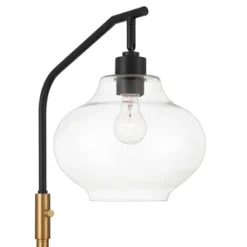 Possini Euro Design Tarrah Mid Century Modern 63" Tall Chairside Arc Floor Lamp Gold Black Metal Clear Glass Shade For Living Room House 11 Possini Euro Design Tarrah Mid Century Modern 63" Tall Chairside Arc Floor Lamp Gold Black Metal Clear Glass Shade For Living Room House -Possini Euro Design GUEST b4b74d62 fa11 4b03 8144 88bd191a75e2