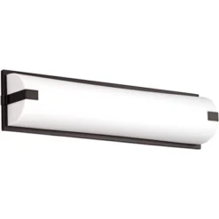 Possini Euro Design Possini Euro 26" Wide Black And White Vanity Bath Light
