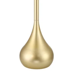 Possini Euro Design Moderne Mid Century Modern 62" Tall Standing Floor Lamp Droplet Foot Switch Metal Soft Gold Finish Living Room Bedroom House -Possini Euro Design GUEST b59ce7a2 eb3e 400e 9e32 9946bb13f692