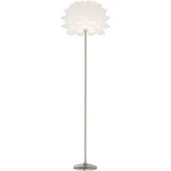 Possini Euro Design Modern Floor Lamp 63" Tall Brushed Steel White Orb Petal Flower Shade Dimmable For Living Room Reading Bedroom Office 14 Possini Euro Design Modern Floor Lamp 63" Tall Brushed Steel White Orb Petal Flower Shade Dimmable For Living Room Reading Bedroom Office -Possini Euro Design GUEST b65ab1c4 bbbb 4851 984a 599117a9076c