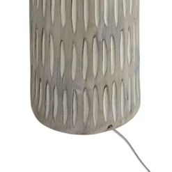 Possini Euro Design Scribe Modern Coastal 66 1/2" Tall Standing Floor Lamp Organic Foot Switch Gray Faux Wood Finish Living Room Bedroom House Reading -Possini Euro Design GUEST b6cb7bf9 40b7 45ac 90c1 9861f56e8cf5