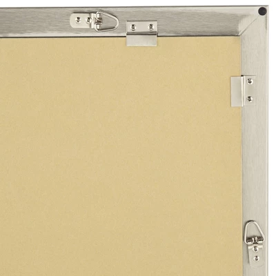 Possini Euro Design Metzeo Rectangular Vanity Wall Mirror Modern Beveled Glass Brushed Nickel Metal Frame 33" Wide For Bathroom Bedroom Home Entryway 5 Possini Euro Design Metzeo Rectangular Vanity Wall Mirror Modern Beveled Glass Brushed Nickel Metal Frame 33" Wide For Bathroom Bedroom Home Entryway - Image 3