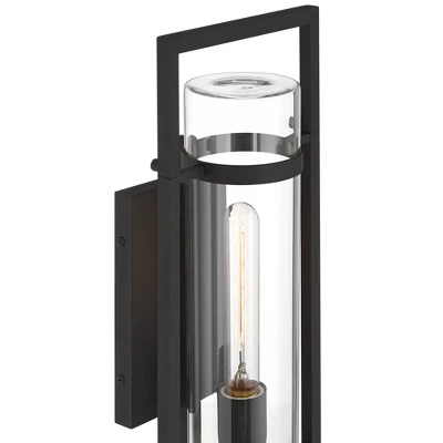 Possini Euro Design Possini Euro Castello 18"H Sand Black Marine Grade Outdoor Wall Light 4 Possini Euro Design Possini Euro Castello 18"H Sand Black Marine Grade Outdoor Wall Light - Image 2