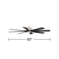 Possini Euro Design 60" Defender Modern Indoor Outdoor Ceiling Fan 8 Blade LED Light Remote Control Brushed Nickel Motor Bedroom Patio Damp Rated 11 Possini Euro Design 60" Defender Modern Indoor Outdoor Ceiling Fan 8 Blade LED Light Remote Control Brushed Nickel Motor Bedroom Patio Damp Rated -Possini Euro Design GUEST baff6d6b 36b6 42d1 a95b 0737b718169f