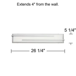 Possini Euro Design Jada Modern Wall Light Chrome Hardwire 26 1/4" Light Bar LED Fixture White Glass For Bedroom Bathroom Vanity Reading Living Room 12 Possini Euro Design Jada Modern Wall Light Chrome Hardwire 26 1/4" Light Bar LED Fixture White Glass For Bedroom Bathroom Vanity Reading Living Room -Possini Euro Design GUEST bd109862 03cd 4f4c 8086 fc98c227cc4b 1
