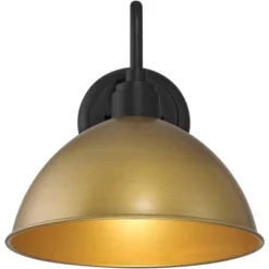 Possini Euro Design Miles 12 1/2" High Modern Industrial Outdoor Wall Light Fixture Mount Porch House Exterior Outside Weatherproof Black Gold 13 Possini Euro Design Miles 12 1/2" High Modern Industrial Outdoor Wall Light Fixture Mount Porch House Exterior Outside Weatherproof Black Gold -Possini Euro Design GUEST bf5d9719 079d 4a1a b170 f116e7e83574