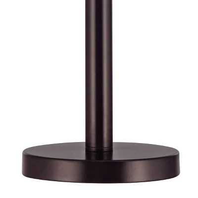 Possini Euro Design Modern Buffet Table Lamp 33" Tall With USB Charging Port Dark Bronze Drum Shade For Bedroom Living Room Office 5 Possini Euro Design Modern Buffet Table Lamp 33" Tall With USB Charging Port Dark Bronze Drum Shade For Bedroom Living Room Office - Image 3