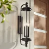 Possini Euro Design Medici Modern Outdoor Wall Light Fixture Black 32 1/4" Clear Glass Cylinder Shade For Post Exterior Barn Deck House Porch Yard -Possini Euro Design GUEST c0d2466a 6cb1 450e a063 5b70ad982490