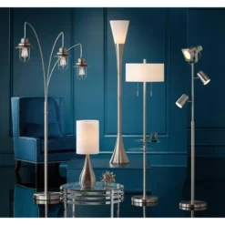 Possini Euro Design Nuovo Modern Tree Floor Lamp 70" Tall Brushed Nickel 3 Light Adjustable Heads For Living Room Reading Bedroom Office House Home -Possini Euro Design GUEST c4055c5b c330 4882 8cdd de2ac843709b