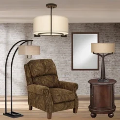 Possini Euro Design Stinson Modern Ceiling Light Semi Flush Mount Fixture 17 1/4" Wide Bronze 3-Light Linen Drum Shade For Bedroom Kitchen Living Room 15 Possini Euro Design Stinson Modern Ceiling Light Semi Flush Mount Fixture 17 1/4" Wide Bronze 3-Light Linen Drum Shade For Bedroom Kitchen Living Room -Possini Euro Design GUEST c5be1f51 eb3a 4c04 a5ee 6954f22ffa67