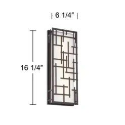 Possini Euro Design Outdoor Wall Light Fixture Bronze LED 16 1/4" High White Cased Glass For Exterior Barn Deck House Porch Yard Patio Outside Garage 17 Possini Euro Design Outdoor Wall Light Fixture Bronze LED 16 1/4" High White Cased Glass For Exterior Barn Deck House Porch Yard Patio Outside Garage -Possini Euro Design GUEST c61dd1f5 0f65 4c94 862a 8777ab425e53