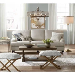 Possini Euro Design Cadence Modern Floor Lamp Standing 62" Tall Crystal Glass Column Satin Brass Linen Drum Shade For Living Room Bedroom Office House 16 Possini Euro Design Cadence Modern Floor Lamp Standing 62" Tall Crystal Glass Column Satin Brass Linen Drum Shade For Living Room Bedroom Office House -Possini Euro Design GUEST c62cd808 99b9 4503 8d86 d6b999d99f7c