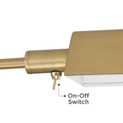 Possini Euro Design Keegan Traditional Pharmacy Floor Lamp 54 1/4" Tall Warm Gold Adjustable Swing Arm Metal Tent Shade For Living Room Reading -Possini Euro Design GUEST c649b339 92ed 4718 bd2a 9b71cc519d0a