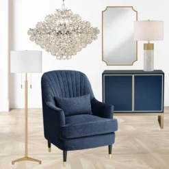 Possini Euro Design Encino Modern Tripod Floor Lamp Standing 60" Tall Brass Gold Metal Off White Fabric Drum Shade For Living Room Bedroom Office Home -Possini Euro Design GUEST c72cfead 13b1 46d1 903b 273aebe4011b