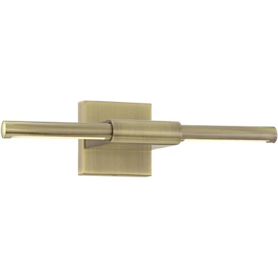 Possini Euro Design Anthony 17" High Modern Picture Wall Lamp Light Fixture Mount Living Room Indoor Hallway LED Hardwired Gold Antique Brass 6 Possini Euro Design Anthony 17" High Modern Picture Wall Lamp Light Fixture Mount Living Room Indoor Hallway LED Hardwired Gold Antique Brass - Image 4