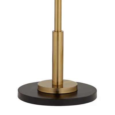 Possini Euro Design Summit Mid Century Modern 71" Tall Floor Lamp Warm Gold Matte Black Light Blaster Drum Shade For Living Room Bedroom 6 Possini Euro Design Summit Mid Century Modern 71" Tall Floor Lamp Warm Gold Matte Black Light Blaster Drum Shade For Living Room Bedroom - Image 4