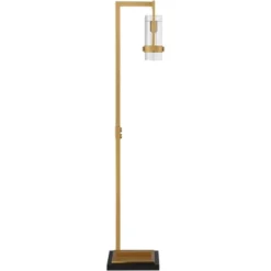 Possini Euro Design Denali Modern 61" Tall Standing Floor Lamp Metal Warm Gold Finish Living Room Bedroom House Reading Office Glass Clear Shade 17 Possini Euro Design Denali Modern 61" Tall Standing Floor Lamp Metal Warm Gold Finish Living Room Bedroom House Reading Office Glass Clear Shade -Possini Euro Design GUEST cc57ea44 3a48 4d66 9112 bf1b9054d58d