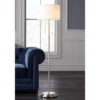 Possini Euro Design Simplicity Modern Floor Lamp 59" Tall Brushed Nickel Silver Off White Tapered Drum Shade For Living Room Bedroom Office House Home -Possini Euro Design GUEST cc6fe75a 9b63 4dd9 b4f5 e3a431038446