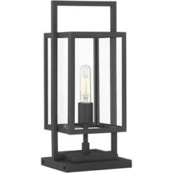 Possini Euro Design Possini Euro Jericho 17" High Textured Black Outdoor Pier Mount Light 14 Possini Euro Design Possini Euro Jericho 17" High Textured Black Outdoor Pier Mount Light -Possini Euro Design GUEST cebe106f 7f3f 46bc 873c 94b087fff4be