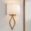 Possini Euro Design Modern Wall Light Sconce Warm Brass Hardwired 19 1/2" High Fixture Half Moon Linen Shade For Bedroom Living Room 1 Possini Euro Design Modern Wall Light Sconce Warm Brass Hardwired 19 1/2" High Fixture Half Moon Linen Shade For Bedroom Living Room -Possini Euro Design GUEST cf548f69 c4bc 48cd a0de bd4af4b42b28
