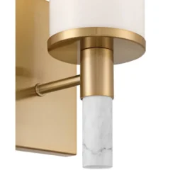 Possini Euro Design Possini Euro Lucius 11" High Soft Gold And White Marble Wall Sconce -Possini Euro Design GUEST cf65adc8 743a 4828 98f9 326bb5e681d2