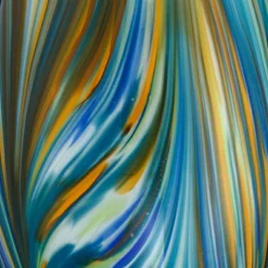 Possini Euro Design Pablo 27" Tall Modern Table Lamp Table Top Dimmer Blue Art Glass Single Living Room Bedroom Bedside Nightstand House White Shade -Possini Euro Design GUEST cf840a91 eb69 471f 8606 18c874612b49