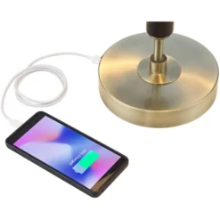 Possini Euro Design Possini Euro® Wyndham Desk Lamp With Glass Shade And Dual USB Ports 14 Possini Euro Design Possini Euro® Wyndham Desk Lamp With Glass Shade And Dual USB Ports -Possini Euro Design GUEST cfa3a629 69c9 4678 8598 75a383393ac9