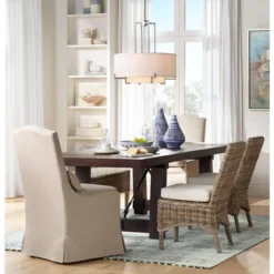 Possini Euro Design Concentric Brushed Nickel Pendant Chandelier 25" Wide Modern White Fabric Drum 4-Light For Dining Room House Foyer Kitchen Island -Possini Euro Design GUEST cfb34f1d ed44 4f0c ad92 63377917fa5e