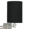 Possini Euro Design Modern Swing Arm Wall Lamp Brushed Nickel Plug-In Light Fixture Black Linen Cylinder Shade For Bedroom Bedside 1 Possini Euro Design Modern Swing Arm Wall Lamp Brushed Nickel Plug-In Light Fixture Black Linen Cylinder Shade For Bedroom Bedside -Possini Euro Design GUEST d0513949 03d9 4b5d 9c32 84c4b04e02e4