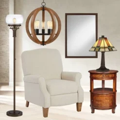 Possini Euro Design Metzeo Rectangular Vanity Wall Mirror Vintage Beveled Edge Oil Rubbed Bronze Metal Frame 26" Wide For Bathroom Bedroom Living Room -Possini Euro Design GUEST d2075e2a dbc3 4741 8178 656c5e1432f5