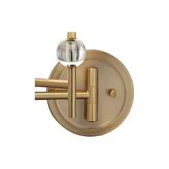 Possini Euro Design Kohle Modern Swing Arm Wall Lamps Set Of 2 Polished Brass Plug-In Light Fixture White Drum Shade For Bedroom -Possini Euro Design GUEST d44fd2e9 88c9 4ef8 a395 c74668f49341