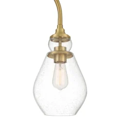 Possini Euro Design Vaile Modern 66" Tall Chairside Arc Floor Lamp Warm Gold Metal Clear Seeded Glass Shade For Living Room Reading Home -Possini Euro Design GUEST d532bcd5 00cf 426c 9b89 fb3f45842f72