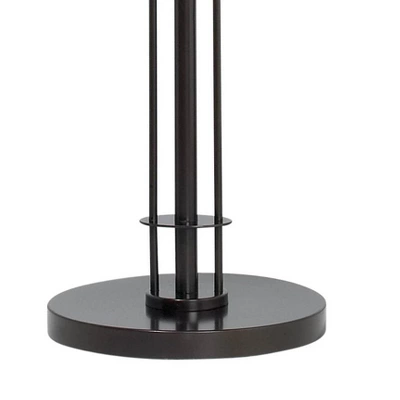 Possini Euro Design Modern Torchiere Floor Lamp 72" Tall Dark Bronze Frosted Glass Shade For Living Room Bedroom Office House 6 Possini Euro Design Modern Torchiere Floor Lamp 72" Tall Dark Bronze Frosted Glass Shade For Living Room Bedroom Office House - Image 4